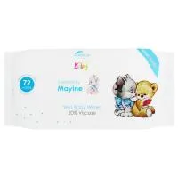 Portia M Baby Wipes Unscented 72