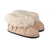 Sheepskin Slippers Block Rubber Sole Adult, 2