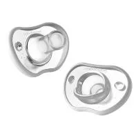 Nanobebe Flexy Pacifier Twin-pack 0-3m - White