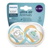 Soother Ortho 6-18 Monts Boy Animal 2 Pack