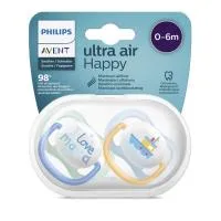 Soother Air 0-6 Months Boy Mama 2 Pack