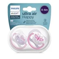 Soother Air 0-6 Months Girl Mama 2 Pack