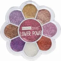 Bt 9 Colors Glitter Flower Palette