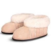 Sheepskin Slippers Block Rubber Sole Adult