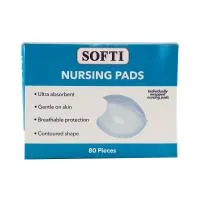 Softi Nursing Pad Bowl Shape 130mm 80pcs