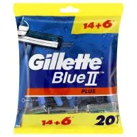 Gillette Blades Blue 11 Plus 14 + 6 Cartridge Disposable Pack