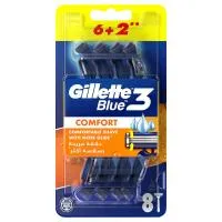Gillette Blades Blue 111 Comfort 6 + 2 Cartridge Disposable Pack