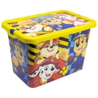 Paw Patrol Rescue Pups 7l Click Box Durable Stackable 29.5 X 19.5 X 19 Cm.