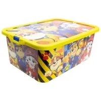 Paw Patrol Rescue Pups 13l Click Box Durable Stackable 38 X 27 X 18 Cm.