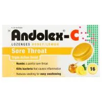 Andolex C Lozenges 16's Honeylemon