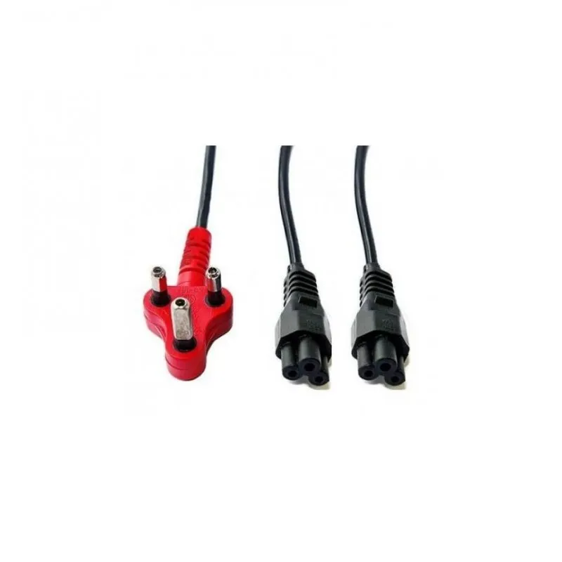 Dual Clover Plug Power Cable (2.8m) - with Dedicated Red Plug