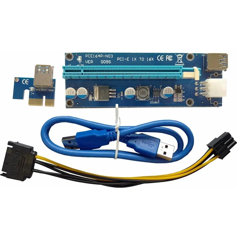 PCI-Express Riser Card - Expands PCIe Slots &amp; Power Delivery (6-Pin)