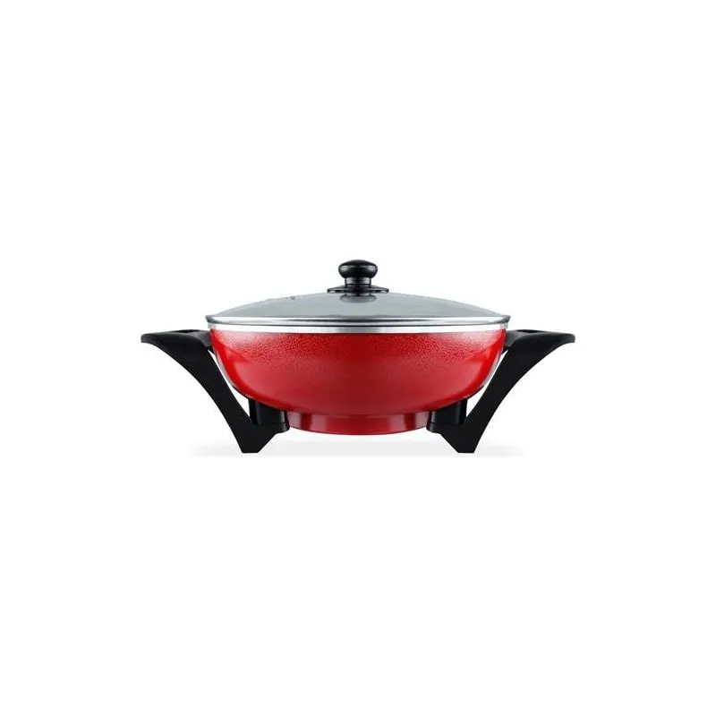 Mellerware Electric Bangkok Wok 33x9cm Red