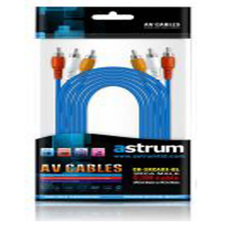 Astrum A34603-C AUX RCA Cable 3.0m 3.5mm - 2RCA M-M Blue