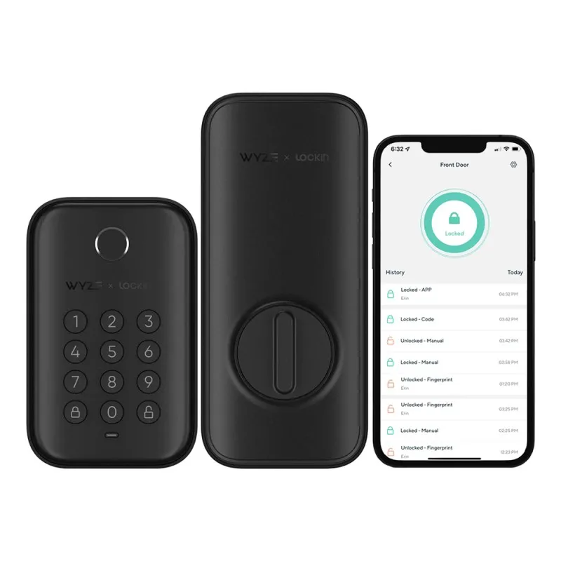 Wyze Lock Bolt - Fingerprint Sensor / Backlit Keypad / Bluetooth 5.0 / Auto-Lock Timer