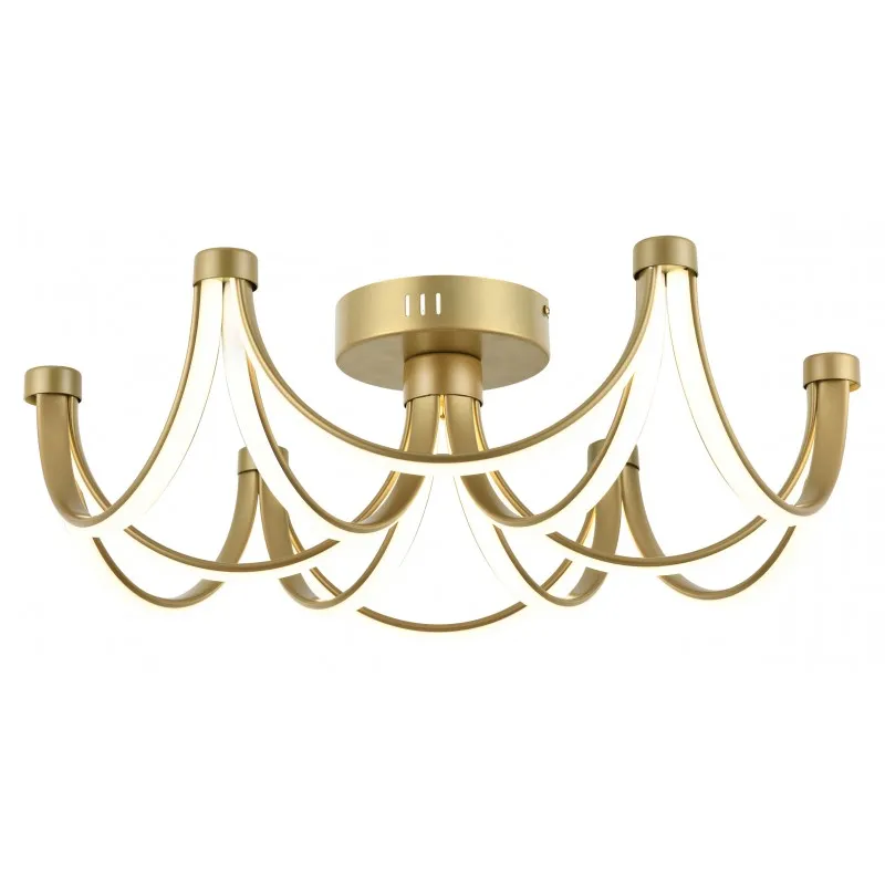 Matt Gold 6 Light Ceiling Light