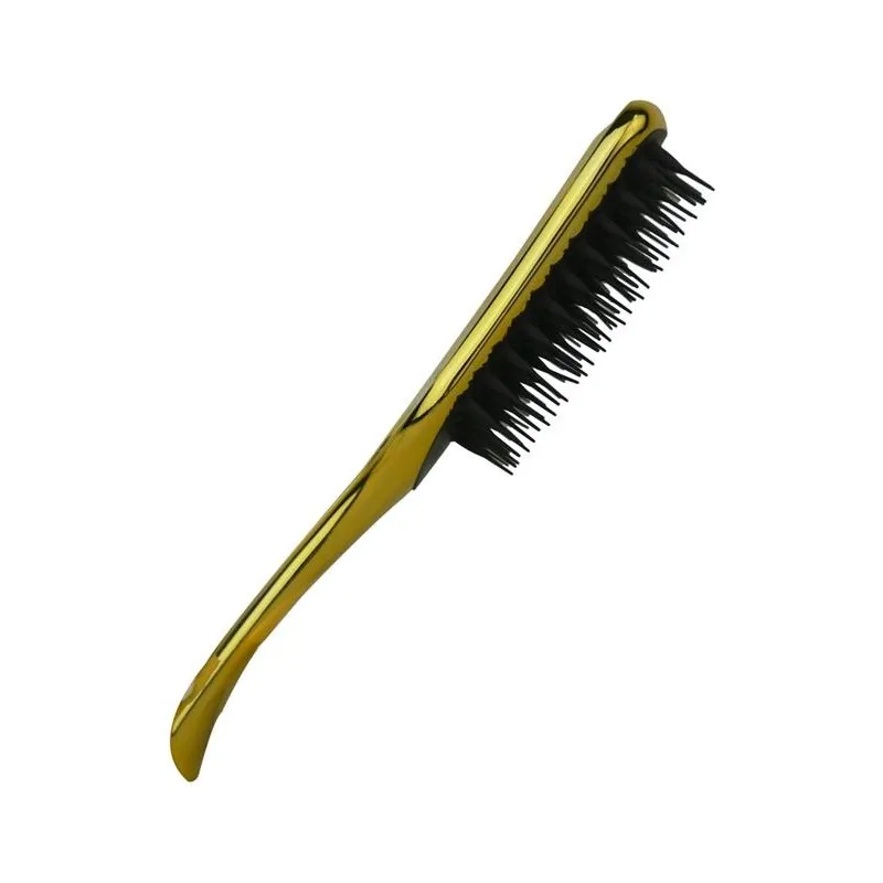 Prescott Wet and Dry Detangling Paddle Hairbrush - Gold