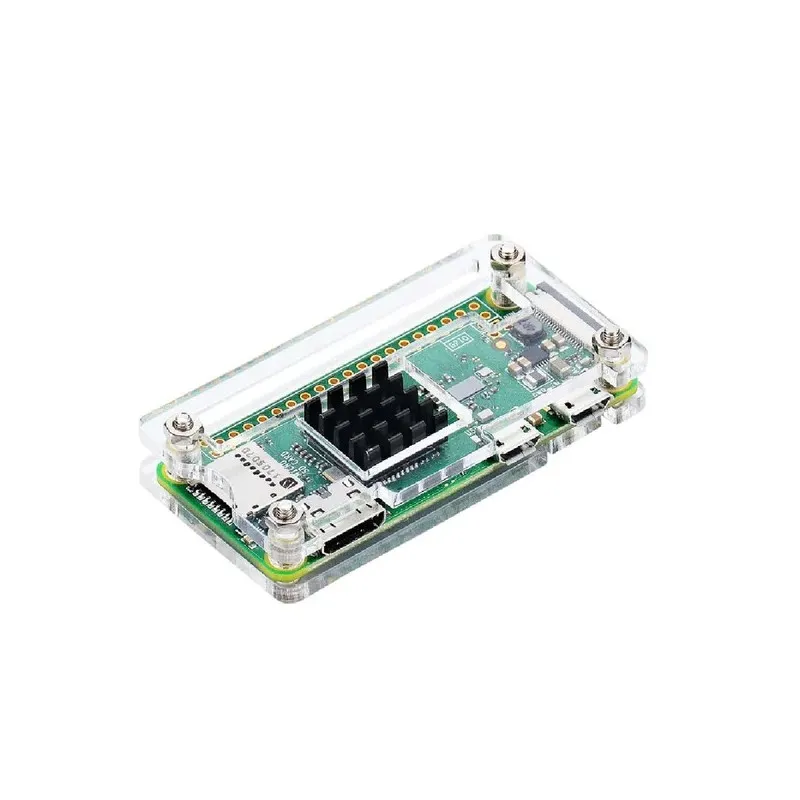 Clear Acrylic Case with Heatsink - for Raspberry Pi Zero / Pi Zero 2