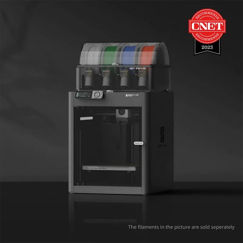 Bambu Lab P1S 3D Printer and AMS Combo - Up to 16-Color Printing with AMS