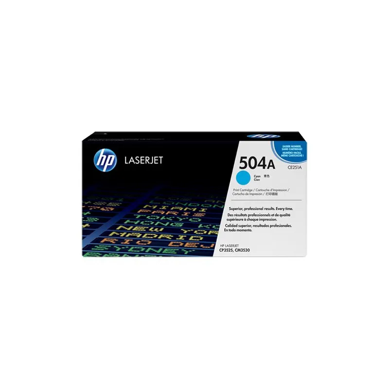 HP 504A CP3525/CM3530 Mfp Cyan Print Cartridge.