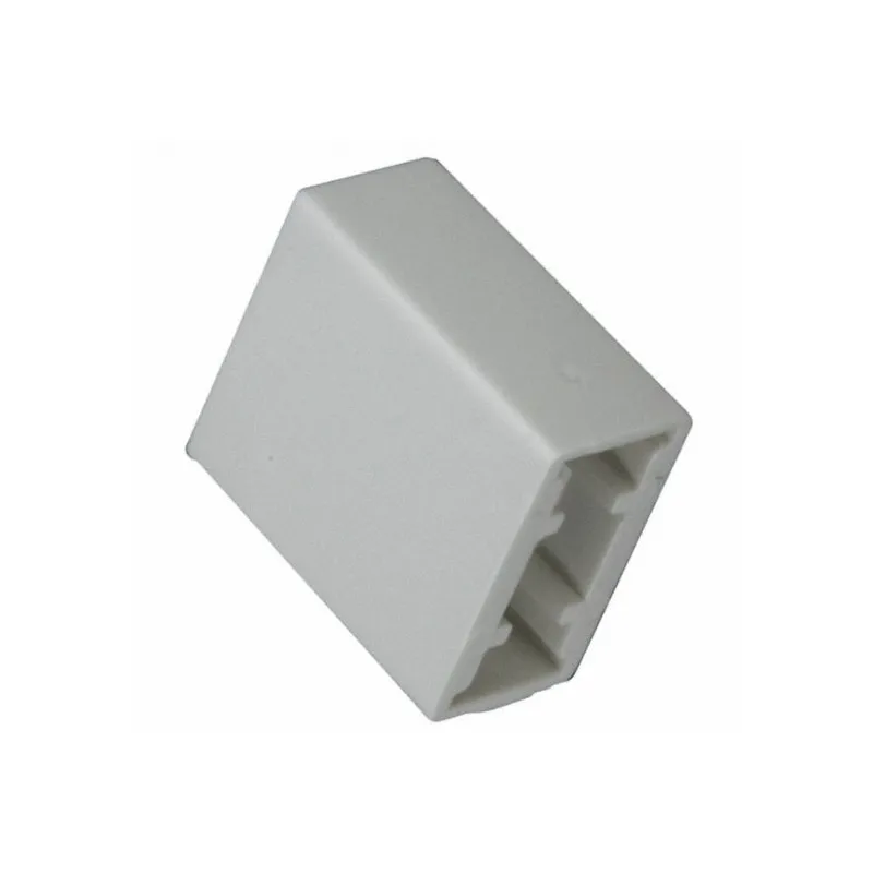 Rectangular PUSH-BUTTON Cap White SNAP-FIT F1202