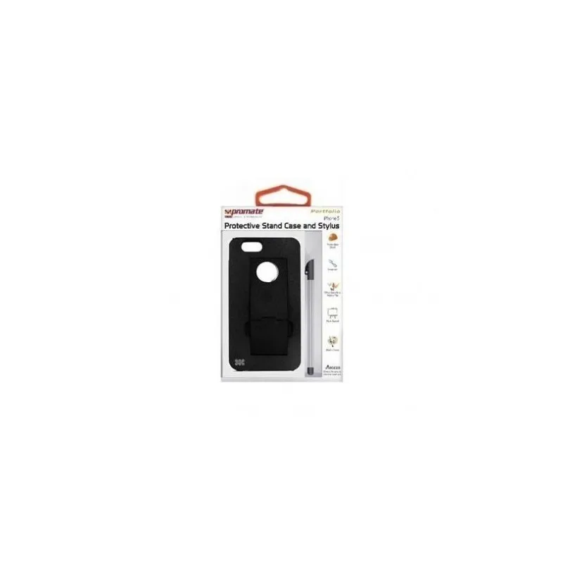 Promate 6959144000381 Portfolio iPhone 5 Snap-on design Protective Stand Case and Stylus for iPhon…