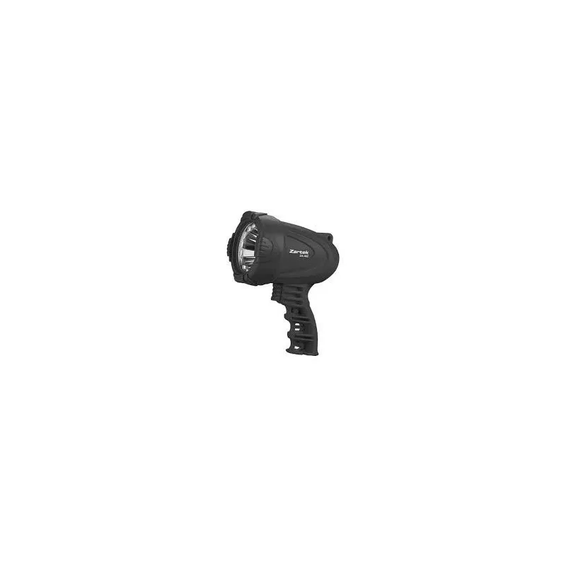 Zartek ZA-462 Spotlight-LED-180lm-Rechargeable-Mains &amp; vehicle charger-Heavy Duty- Rubber Lense Protector