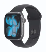 Apple Watch 11 GPS 46mm Space Grey Aluminium Black Sport Band SM