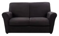 Fortune 2 Seater Couch Black