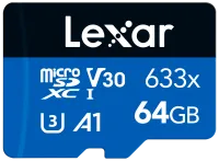 Lexar 64GB MicroSD High Speed 633x Memory Card