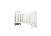 Steel & Rose Mia Cot with Mattress, White