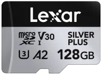 Lexar MicroSD Silver PLUS 128GB UHS I C10 U3