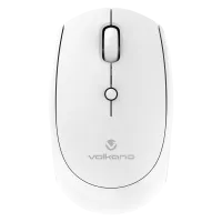 Volkano Talc Series Wireless Mouse with DPI Adjustment White