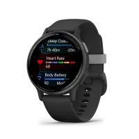 Garmin Vívoactive® 5 Slate Aluminium Bezel With Black Case And Silicone
