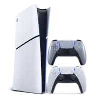 PS5® Slim Digital E Console + Sterling Silver Controller Bundle