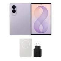 Samsung Galaxy Z Fold8 256GB Lavender and Samsung 45W Power Adapter Magnetic Battery Pack Bundle