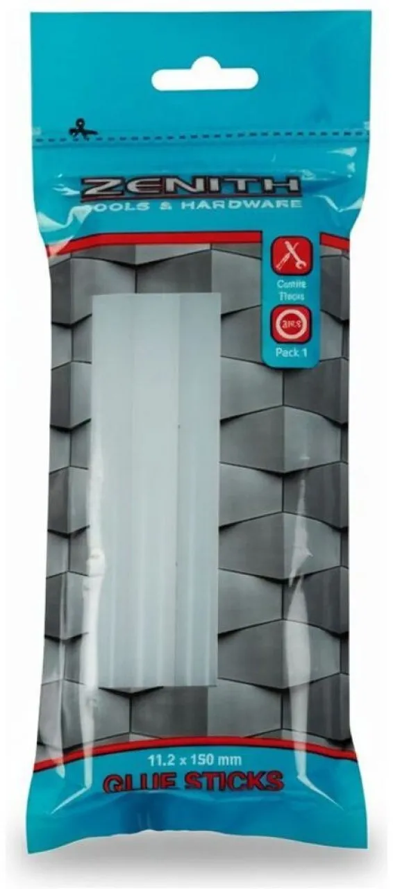 Zenith Hot Melt Glue Sticks 11.2 mm x 150 mm 5 Piece Set Adhesive