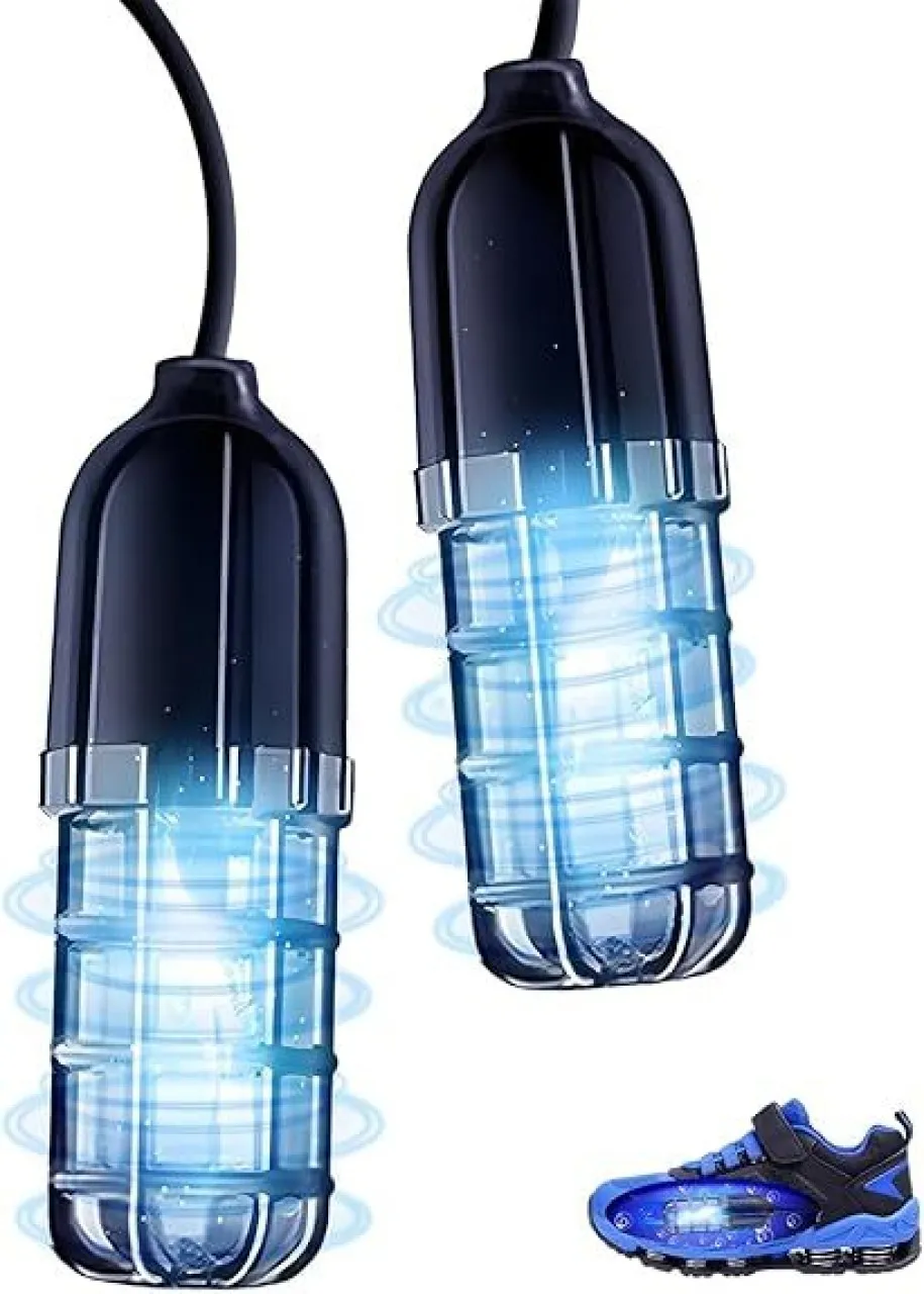 WEIWEISTORE Portable Shoe Deodorizer Lamp, U-V Light Sneaker Cleaner with Adjustable Timer, Low‑tem…