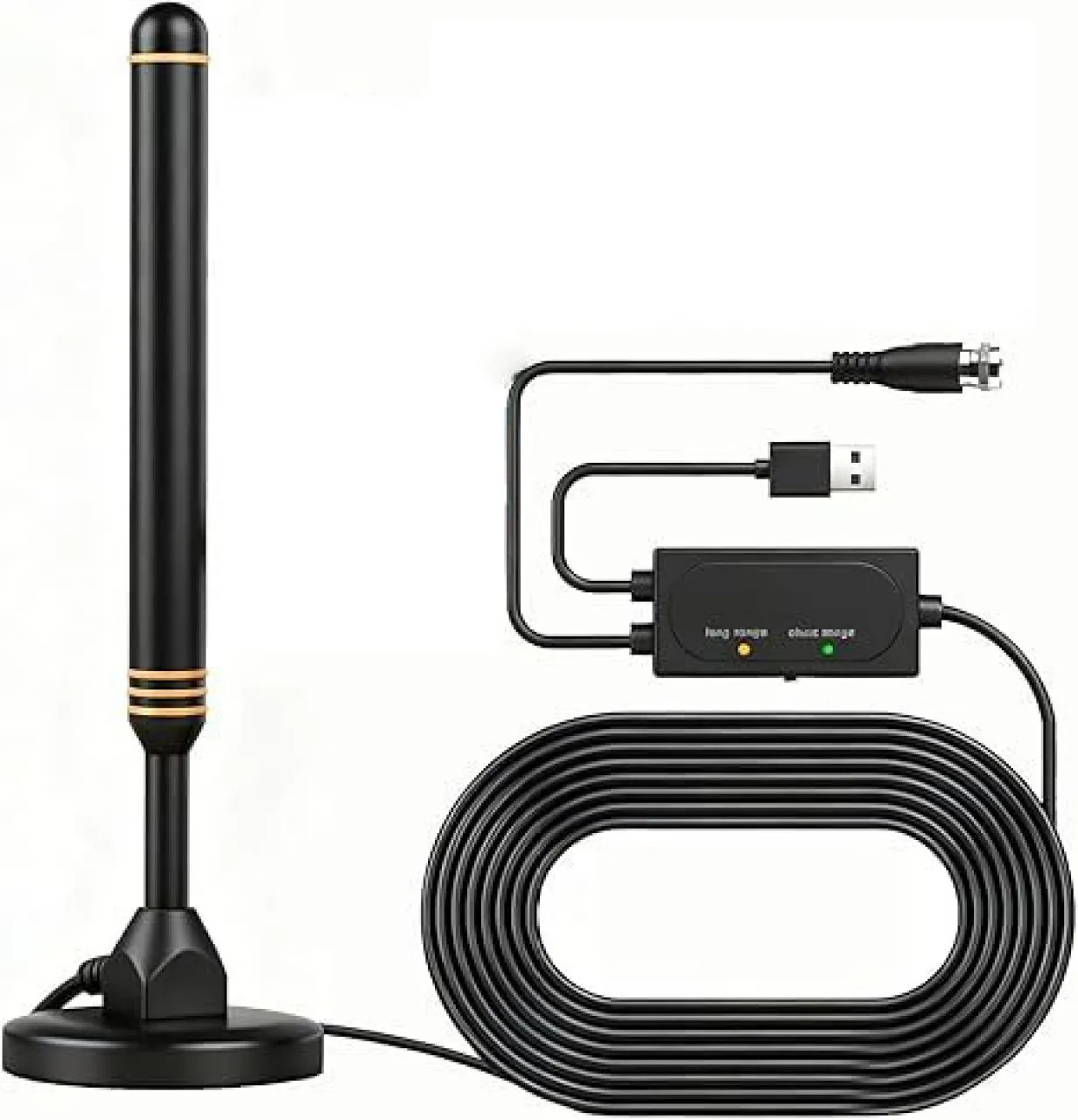 marevic Indoor Antenna for Smart TV for Long Range Reception Antenna Amplifier