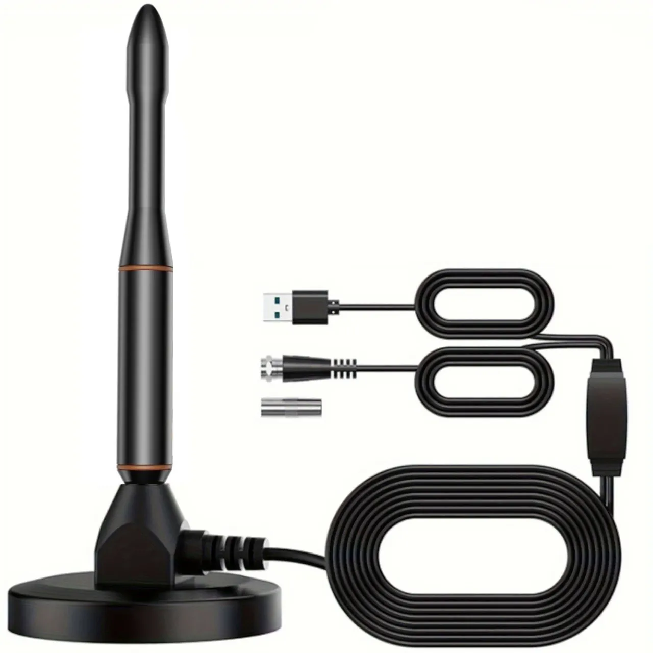 marevic TV Antenna 4K 1080P Digital Magnetic HD Indoor and Outdoor Antenna Channel Antenna Amplifier
