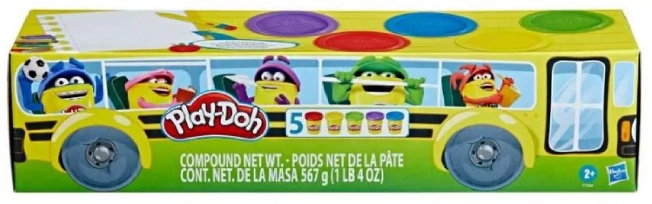 Play Doh BACK TO SCHOOL 5 PACK Clay Art & Moulding Art and Craft Kit