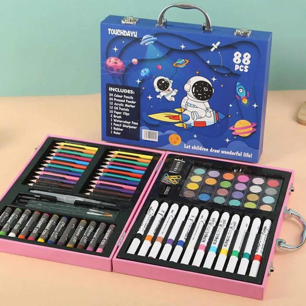 Touchdayu Colored & Drawing Pen Set Painting Kit Stationery Set Craft Kits Art and Craft Kit