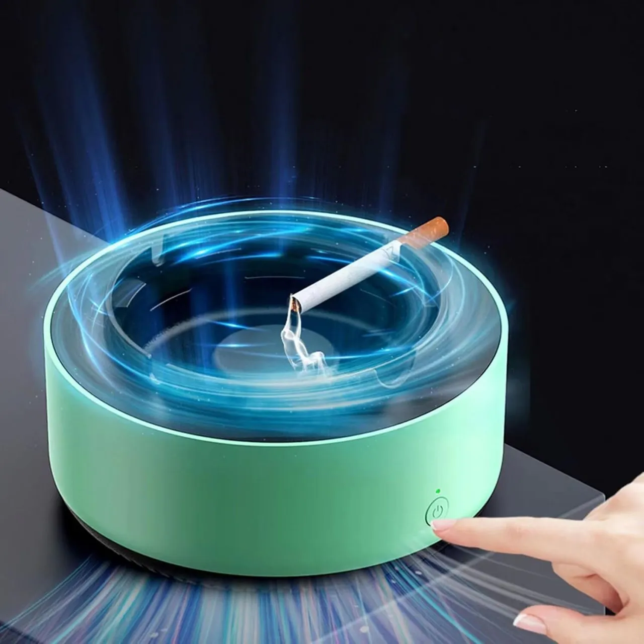 Bloo 2 in 1 Multifunctional Smokeless Ashtray,Air Purifier Ashtray with Filter, Best for Home Car o…