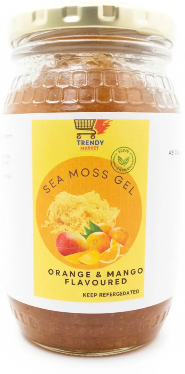 Trendy Makret Sea Moss Gel ( Orange & Mango Flavoured)