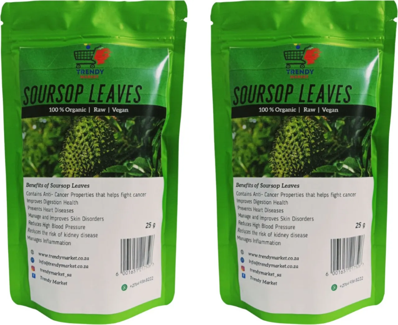 trendy market Soursop Leaves Tea 50g Combo Pack (2 x 25g)