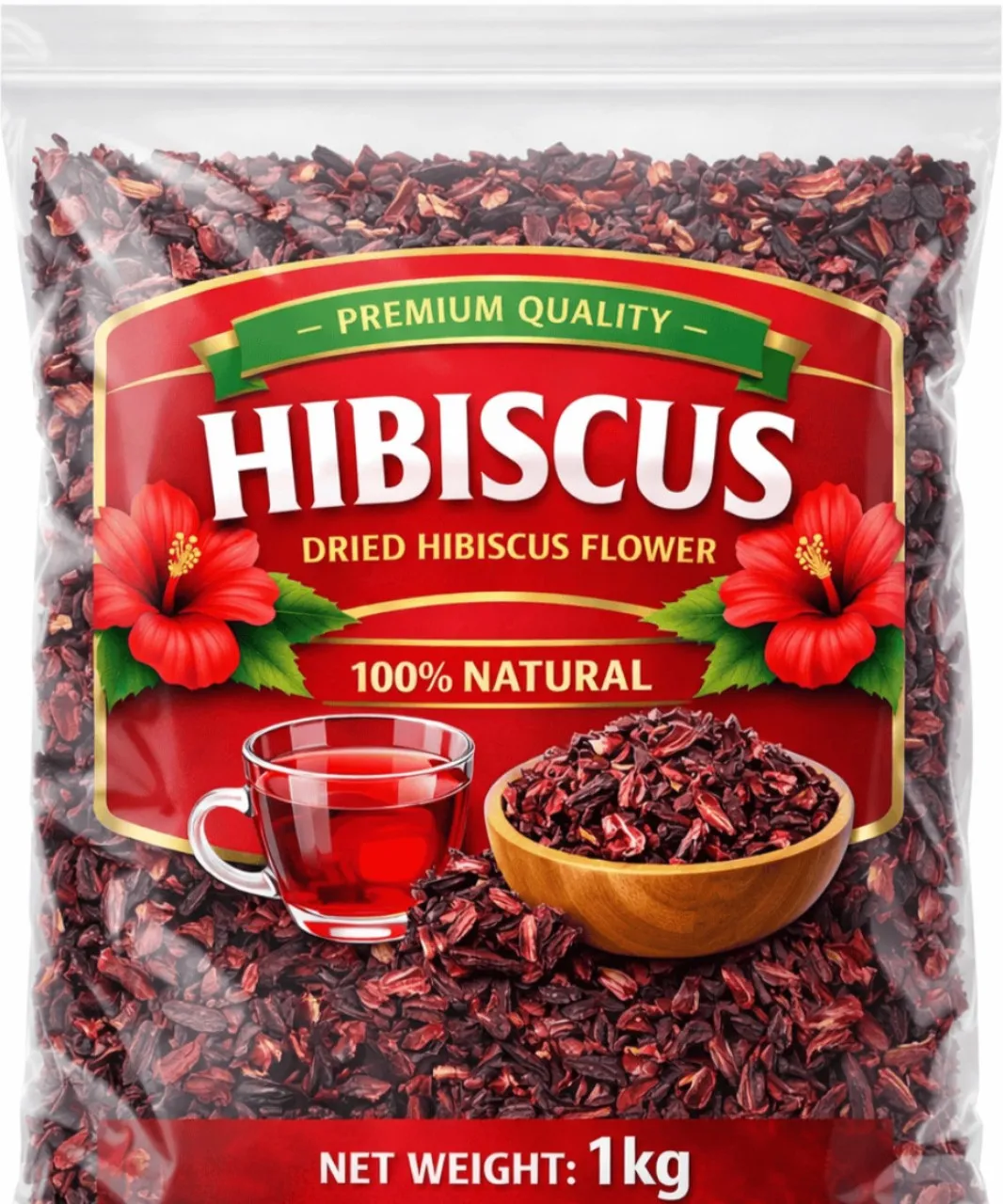 Green Foods Hibiscus Tea (Full-Flower)