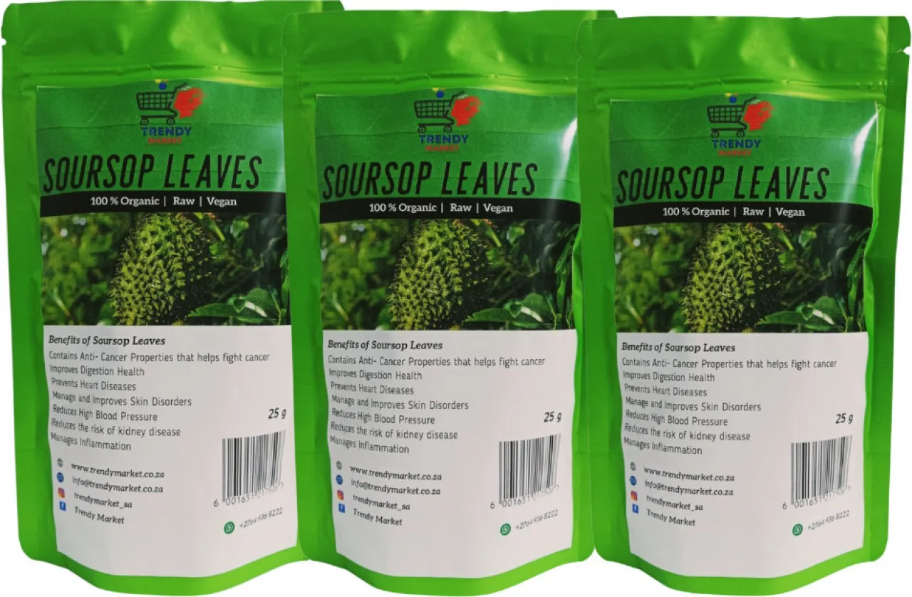 Trendy Market Soursop Leaves Tea – 75g Combo Pack (3 x 25g)