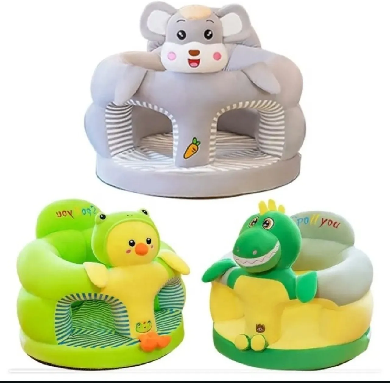 GENERIC Baby Sofa Support Seat Cover Standard Crib Animal Shape