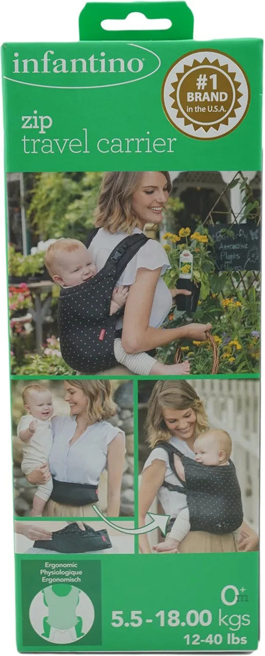 Infantino Zip Travel Carrier Baby Carrier