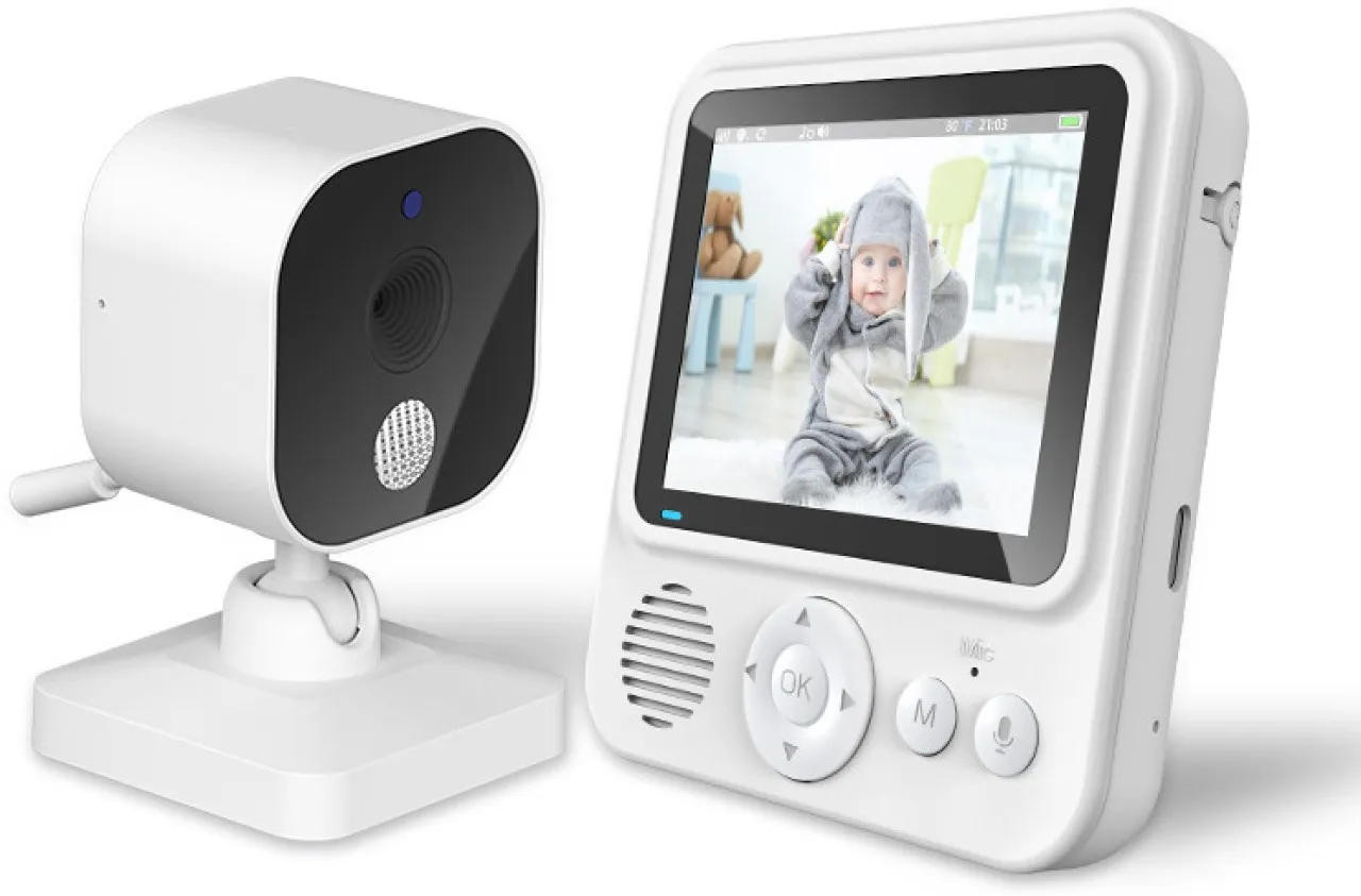 Lingfeng 2.8-inch baby monitor 720P baby care device baby monitor two-way voice communication Remot…